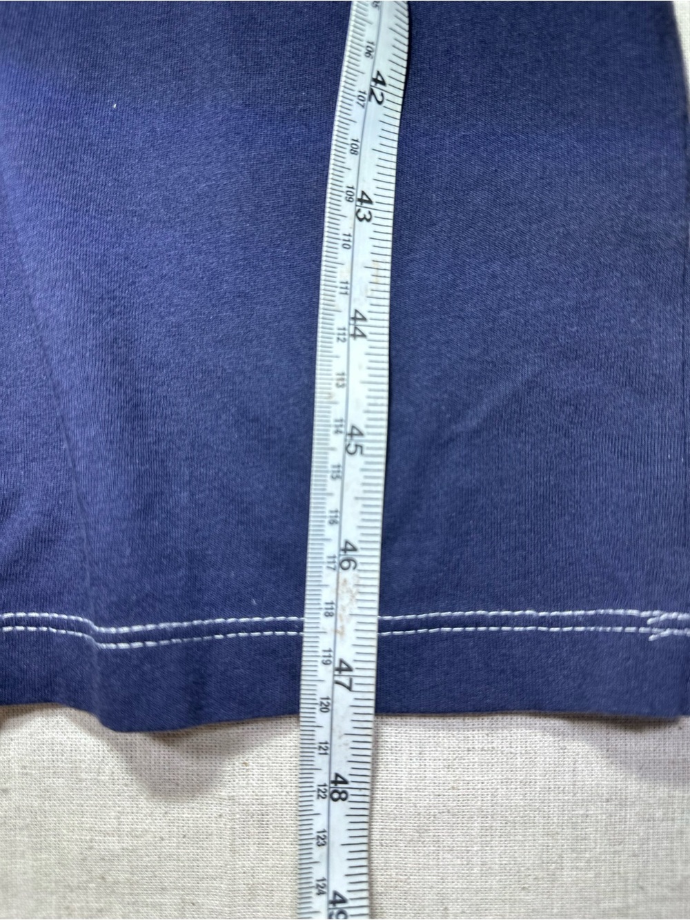 Anthropologie NWT Navy Ruched Seam cotton Bodycon Tee Dress XXS - Picture 8 of 9